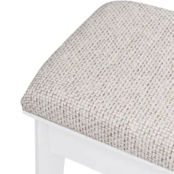 Kosmetiktisch Set 4 Schubladen Schminktisch Frisiertisch mit Hocker und Spiegel Holz