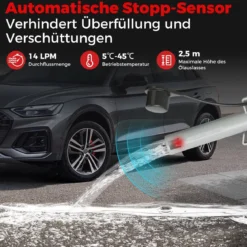 Kraftstoff Umfüllpumpe 3,8 GPM mit Auto-Stopp-Sensor elektrische Kraftstoffpumpe mit 3 Größen Adaptern