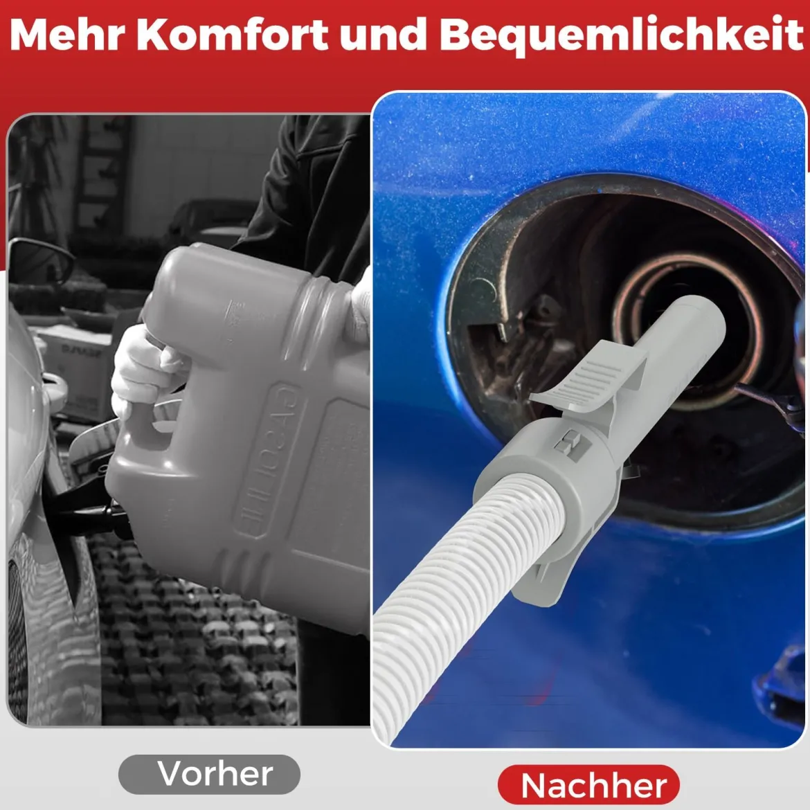 Kraftstoff Umfüllpumpe 3,8 GPM mit Auto-Stopp-Sensor elektrische Kraftstoffpumpe mit 3 Größen Adaptern