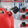 Kraftstoff Umfüllpumpe mit Auto-Stopp-Sensor & 3 Größen Adaptern Elektrische Kraftstoffpumpe