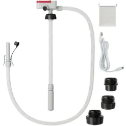 Kraftstoff Umfüllpumpe mit Auto-Stopp-Sensor & 3 Größen Adaptern Elektrische Kraftstoffpumpe