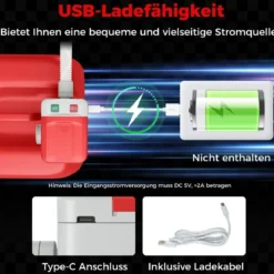 Kraftstoff Umfüllpumpe mit Auto-Stopp-Sensor & 3 Größen Adaptern Elektrische Kraftstoffpumpe