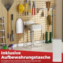 Kraftstoff Umfüllpumpe mit Auto-Stopp-Sensor & 3 Größen Adaptern Elektrische Kraftstoffpumpe