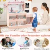Krankenhaus Spielzeug mit Medizinischen Geräten & 24 Zubehör Holz Doktor-Spielset Rosa