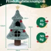 Kratzbaum für Weihnachten mit 2 Katzenhöhlen Katzenbaum Weihnachtsbaum Katzenkratzbaum