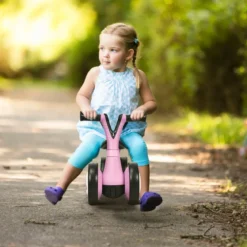 Laufrad Balance Fahrrad Balance Bike Kinderlaufrad Lauflernrad für Kinder Fahrrad Lernlaufrad ohne Pedal für Kinder 59x29x40cm Rosa