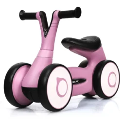 Laufrad Balance Fahrrad Balance Bike Kinderlaufrad Lauflernrad für Kinder Fahrrad Lernlaufrad ohne Pedal für Kinder 59x29x40cm Rosa