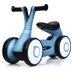 Laufrad Balance Fahrrad Balance Bike Kinderlaufrad Lauflernrad für Kinder Fahrrad Lernlaufrad ohne Pedal für Kinder 59x29x40cm Blau