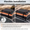 450L Auto Dachbox mit Anti-Rutsch-Matte & 6 Türhake & Schloss & Tragetasche Orange