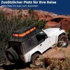 420 L Dachbox für Auto mit Zahlenschloss & 6 Türhaken & Anti-Rutsch-Matte Wasserdichter Dachkoffer