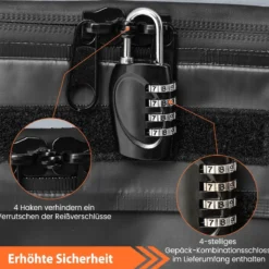 420 L Dachbox für Auto mit Zahlenschloss & 6 Türhaken & Anti-Rutsch-Matte Wasserdichter Dachkoffer