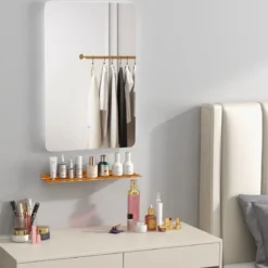 LED Badspiegel mit Beleuchtung & Touch Schalter & Memory Funktion Wandspiegel 70 x 50 cm