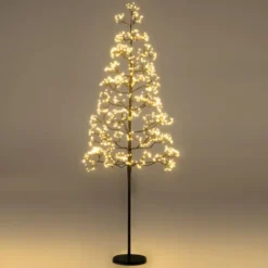 LED Lichterbaum 150 cm Leuchtbaum mit 1000 warmweißen Leuchten LED Baum Innen Lichterzweige mit Zemenständer