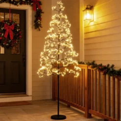 LED Lichterbaum 150 cm Leuchtbaum mit 1000 warmweißen Leuchten LED Baum Innen Lichterzweige mit Zemenständer