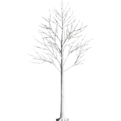 LED Lichterbaum mit Warmweißen LED-Leuchten Birkenbaum Künstlicher Weihnachtsbaum