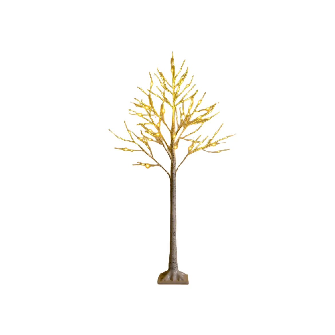 LED Lichterbaum mit Warmweißen LED-Leuchten Birkenbaum Künstlicher Weihnachtsbaum