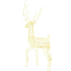 LED Rentier groß beleuchtete Weihnachtsdeko 186 cm Weihnachtsfigur mit 300 warmweißen Lichtern