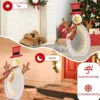LED Schneemann mit 2 Tunnellichtern Weihnachtsfigur Weihnachtsbeleuchtung