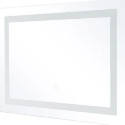 LED-Spiegel Badezimmer Spiegel mit Beleuchtung Wandspiegel Quadratisch 70 x 50 x 3 cm