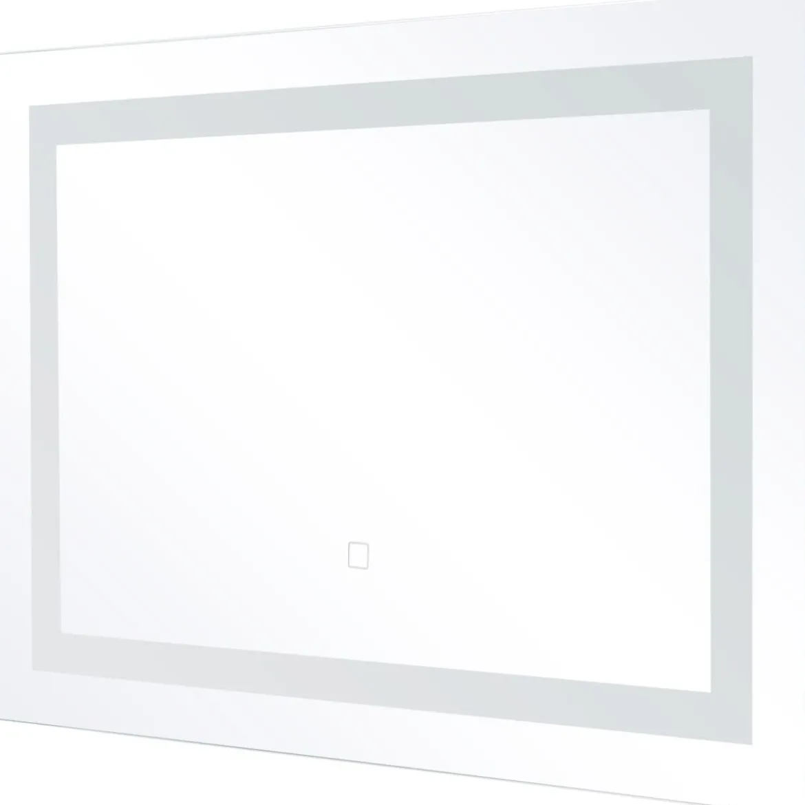 LED-Spiegel Badezimmer Spiegel mit Beleuchtung Wandspiegel Quadratisch 70 x 50 x 3 cm