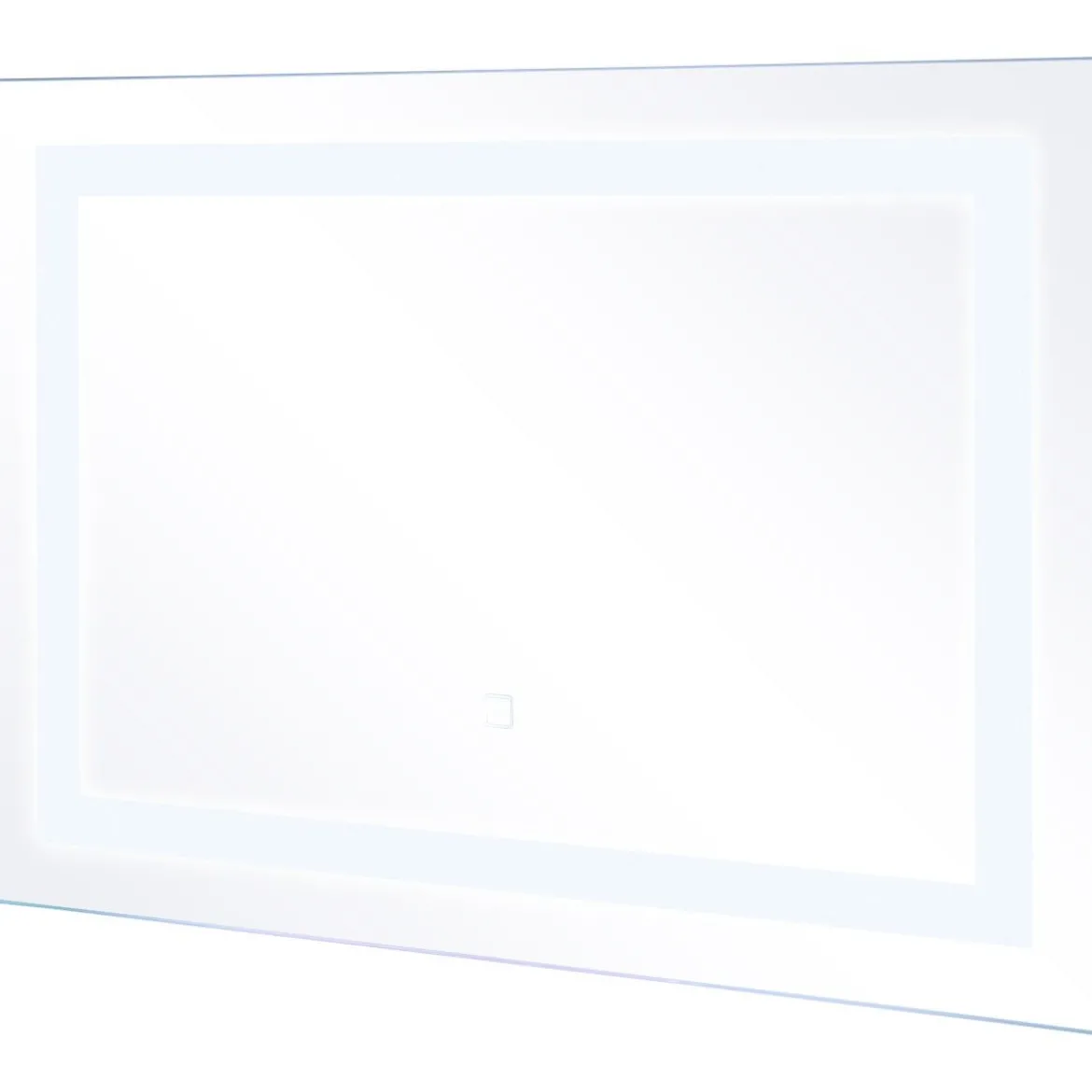 LED-Spiegel Badezimmer Spiegel mit Beleuchtung Wandspiegel Quadratisch 70 x 50 x 3 cm