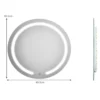 LED-Spiegel Runder Badezimmerspiegel mit LED-Leuchten 50 cm Durchmesser