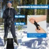 Leichte Aluminium-Schneeschaufel Schneeräumer Dachräumer höhenverstellbar Silber+ Schwarz