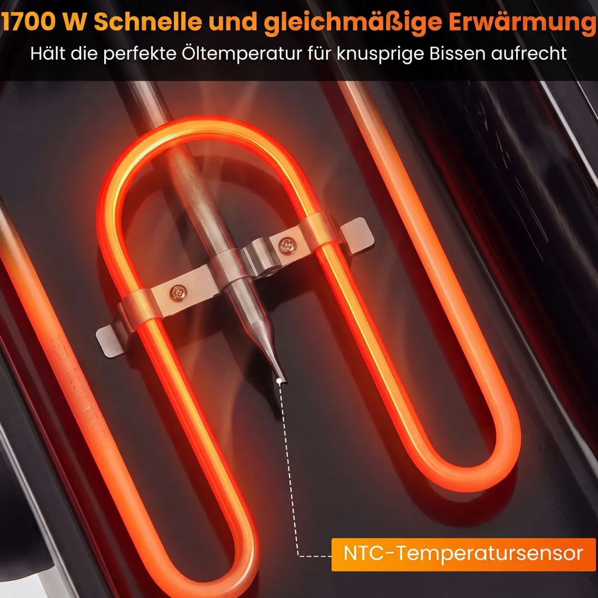 3 L Elektrische Fritteuse aus Edelstahl 2000 W Fritteuse Ölfritteuse mit Timer & Verstellbarem Thermostat