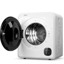 91 L Elektrischer Trockner 1500W Ablufttrockner Wäschetrockner Weiß 59,5 cm x 51 cm x 68 cm