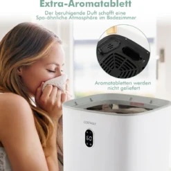 35L Großer Handtuchwärmer mit Timer Elektrischer Handtuchtrockner Deckenwärmer Weiß