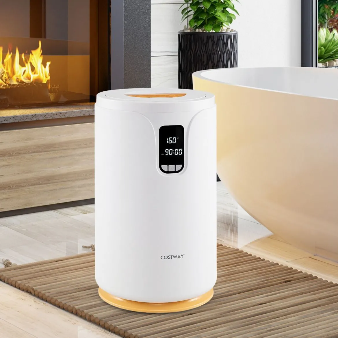 20L Handtuchwärmer Eimer mit LED Licht Handtuch Wärmegerät Heizeimer für Handtücher