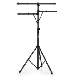 Lichtsaktiv mit robuster Basis tragbares Beleuchtungsativ mit T-Stange bis 45 kg Belastbar Schwarz