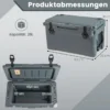 28L Isolierbox mit Flaschenöffner & Griff Tragbare Kühlbox Wärmebehälter für Camping Grau