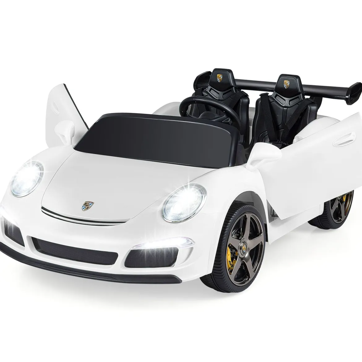 Lizenzierter RUF Kinder-Elektroauto 24V Akku betriebener Elektrofahrzeug mit Eltern-Fernbedienung Weiß