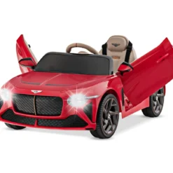 Lizenziertes Bentley Bacalar Kinderfahrzeug mit Fernbedienung & Scherentüren & Federung Rot