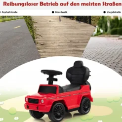Lizenziertes Mercedes Benz Kinderfahrzeug mit Verstellbarem Sonnendach &Elterngriff Kinderwagen