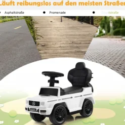 Lizenziertes Mercedes Benz Kinderfahrzeug mit Verstellbarem Sonnendach &Elterngriff Kinderwagen