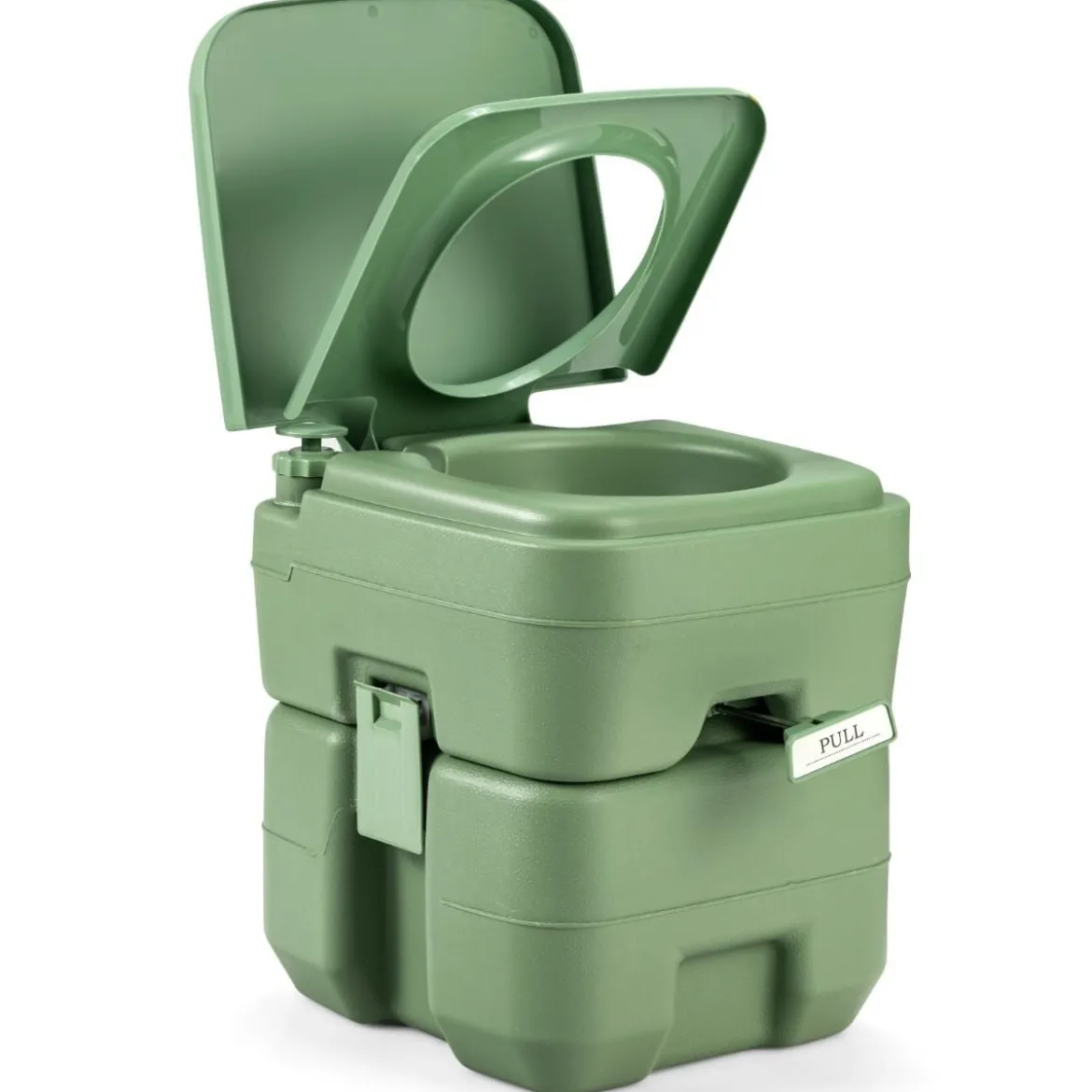 20L + 12L Campingtoilette mit Abnehmbarem Abwassertank Tragbares Campingklo