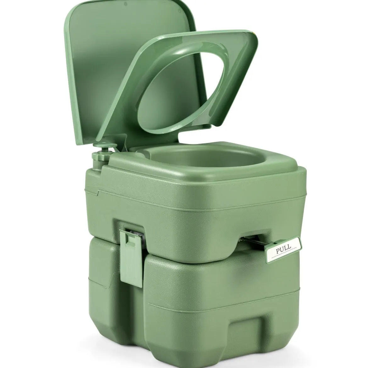 20L + 12L Campingtoilette mit Abnehmbarem Abwassertank Tragbares Campingklo