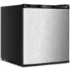 31L Mini Freistehender Gefrierschrank tragbarer kompakter Gefrierbox 45 x 46 x 48 cm Silber + Schwarz