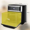 13 L Ofen 8 in 1 Luftfritteuse mit Touchscreen 31 x 34,5 x35 cm Schwarz