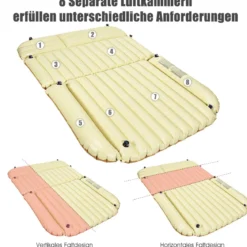 Luftmatratzen aufblasbare Auto Luftbett Autoluftmatratze Camping Matratze Kamel