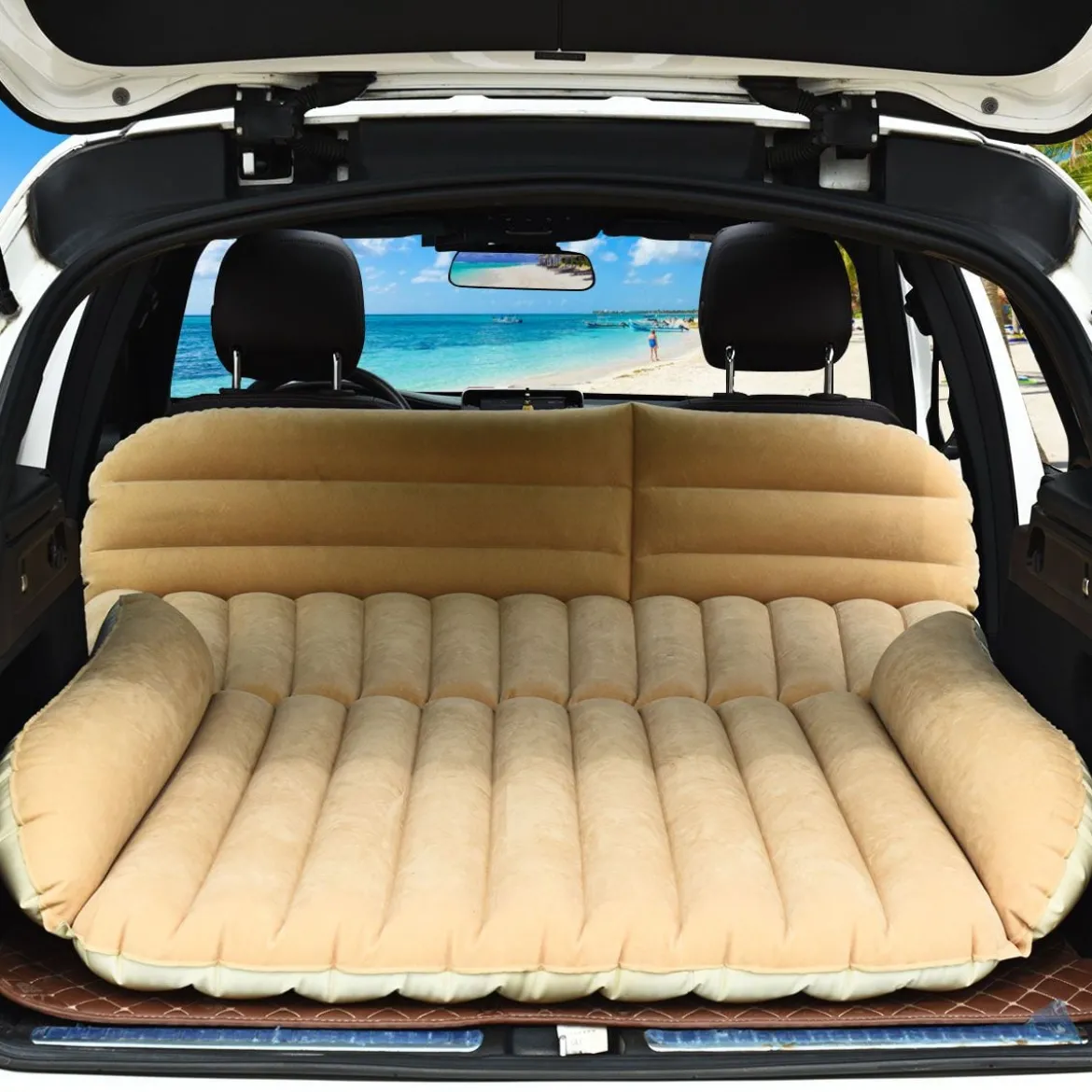 Luftmatratzen aufblasbare Auto Luftbett Autoluftmatratze Camping Matratze Kamel