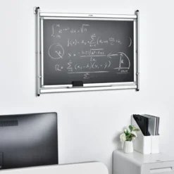 Magnetische Tafel doppelseitiges Whiteboard wandmontierte weiße Tafel mit Aluminiumrahmen Weiß