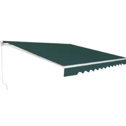 Markise mit Kurbel Balkonmarkise Sonnenschutz Gelenkarmmarkise 400 x 250 cm