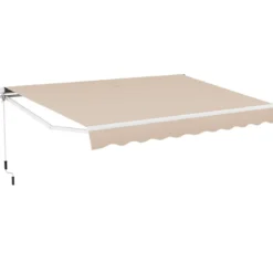 Markise mit Kurbel Balkonmarkise Sonnenschutz Gelenkarmmarkise 400 x 250 cm