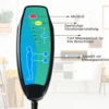 Massagesessel mit Ottomane 5 Vibrationsmodi & 4 Massagemotoren elektrische Massageliege Grau