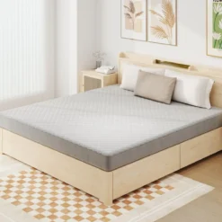 Matratzenschoner luxuriöse superweiche Matratzenauflage mit tiefer Tasche 90/140/180 x 200 cm Grau