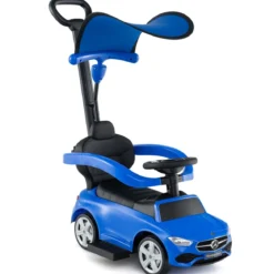 Mercedes-Benz Rutschauto 3-in-1 Rutschfahrzeug mit Schiebegriff Rutscher Auto für Kinder ab 1 Jahr Schwarz/Rosa/Weiß