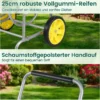 Metall Schlauchwagen 70 m für 16 mm Schlauch Gartenschlauchwagen Schlauchtrommel Silber